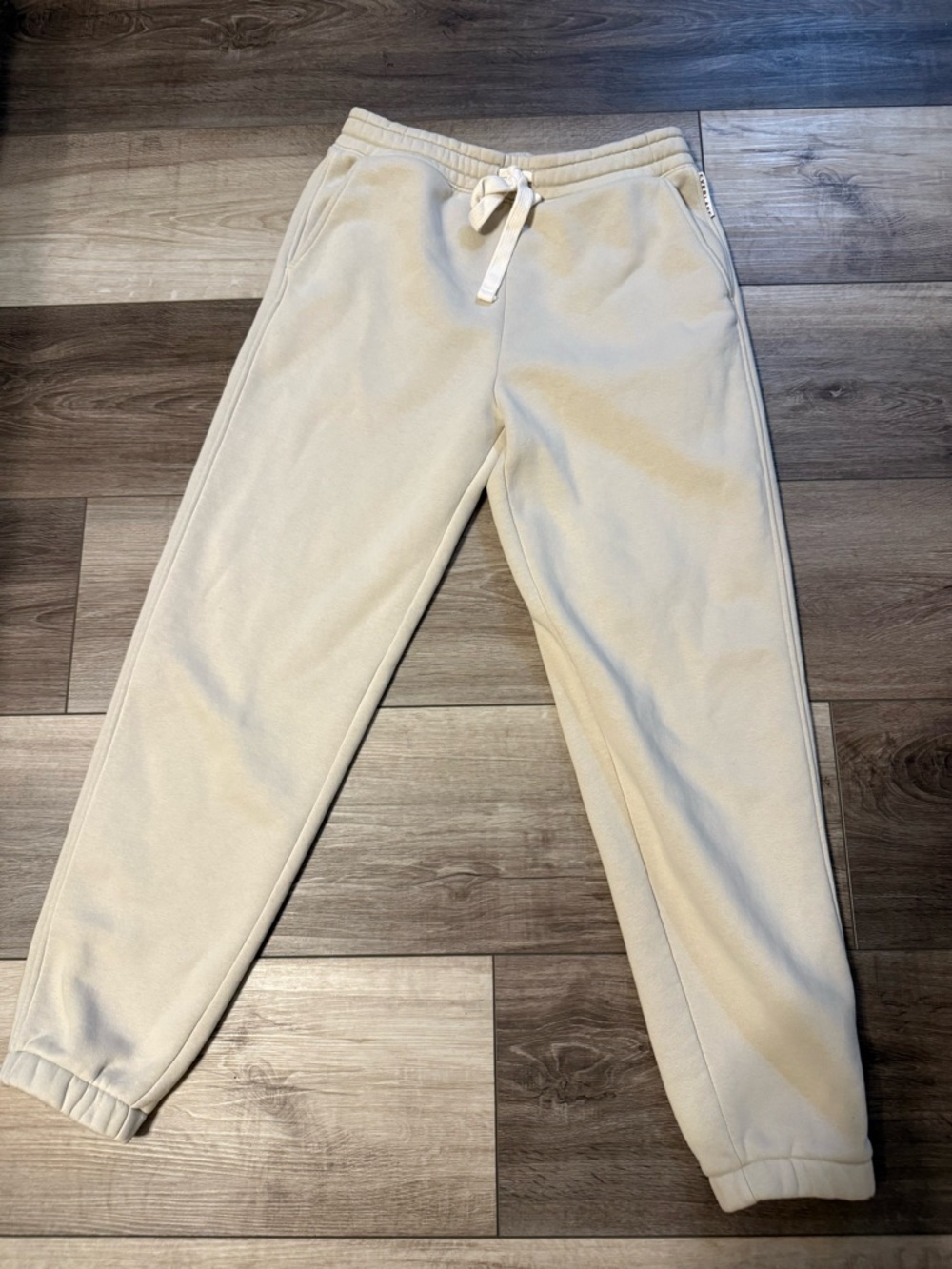 Everlane Cream Fleece Joggers - Womens Joggers